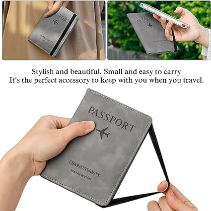 FID Blocking Passport Holder Leather Travel Wallet