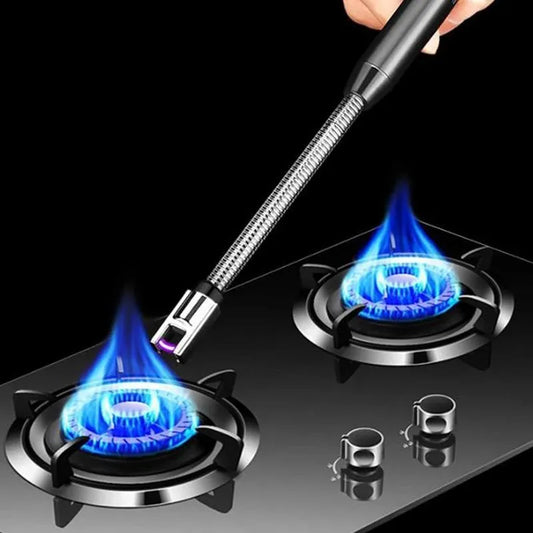 Rechargeable Electric Arc Candle Lighter – Flexible 360° USB Plasma Lighter