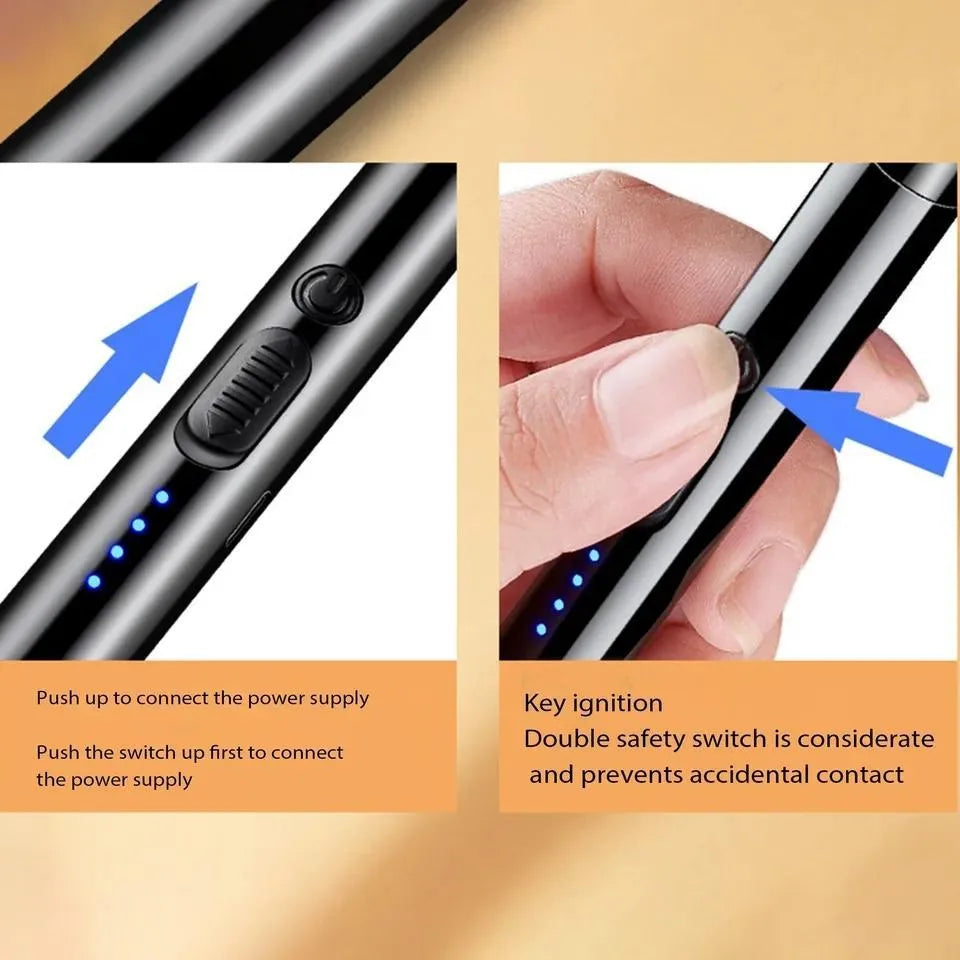 Rechargeable Electric Arc Candle Lighter – Flexible 360° USB Plasma Lighter
