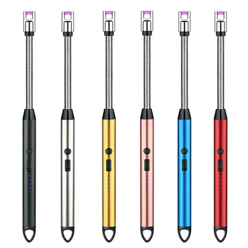 Rechargeable Electric Arc Candle Lighter – Flexible 360° USB Plasma Lighter