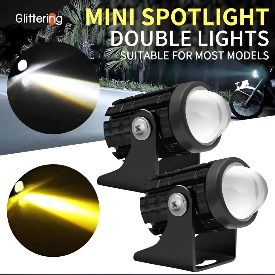 (2Pcs) Mini LED Fog Lights for Bikes & Cars