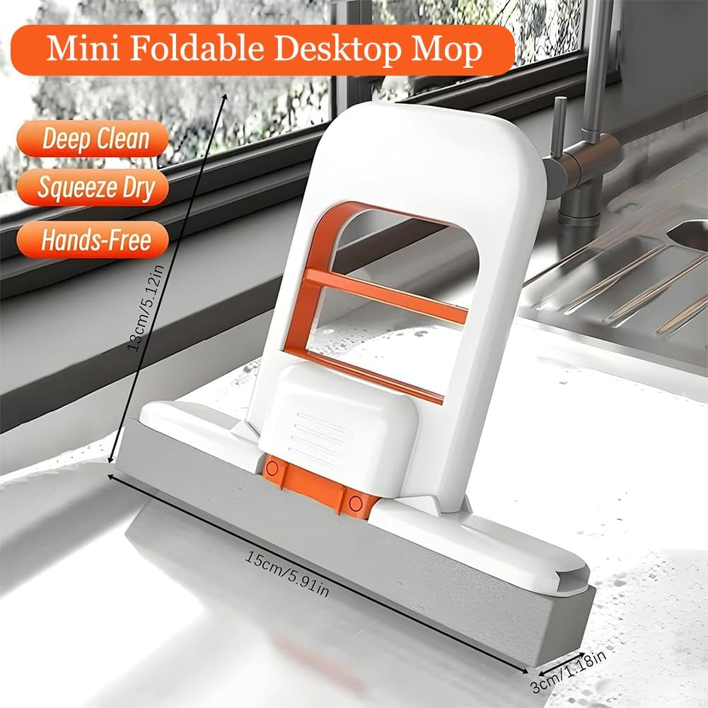 Mini Squeeze Mop™ – Compact & Portable Hands-Free Desktop Cleaner
