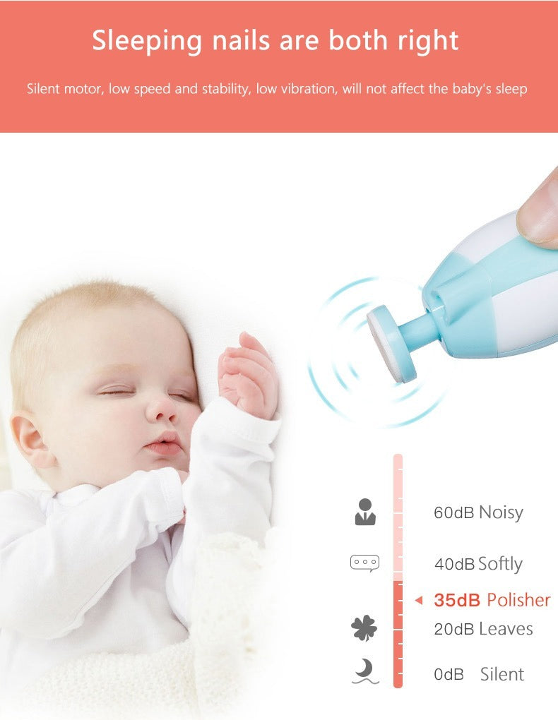 Premium 6-in-1 Electric Baby Nail Trimmer