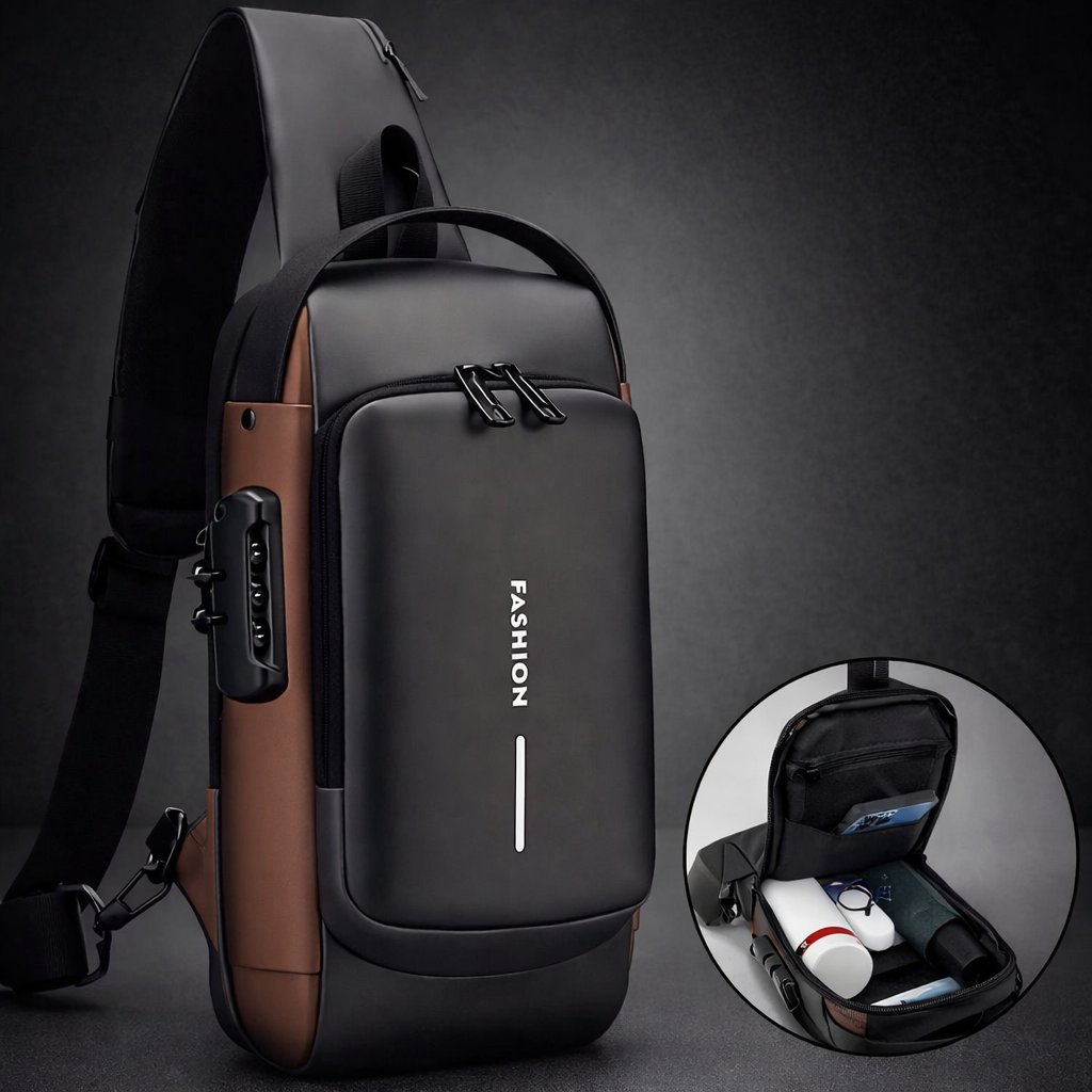 Premium Anti-Theft Sling Bag with Password Lock