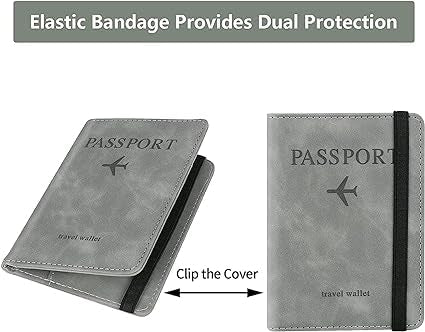 FID Blocking Passport Holder Leather Travel Wallet