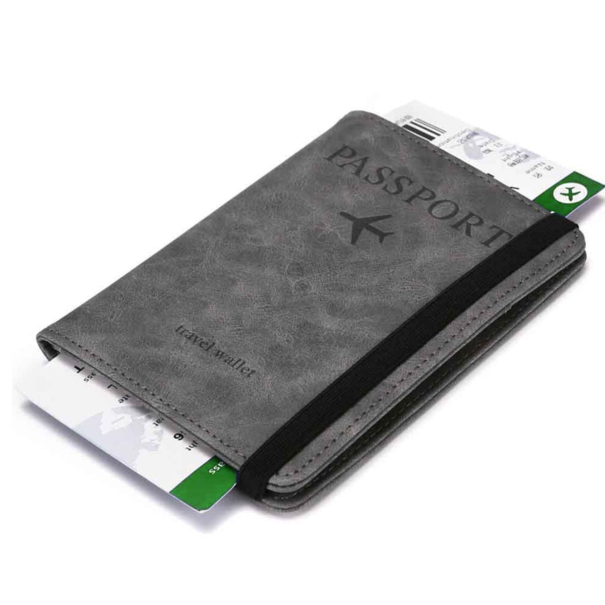 FID Blocking Passport Holder Leather Travel Wallet